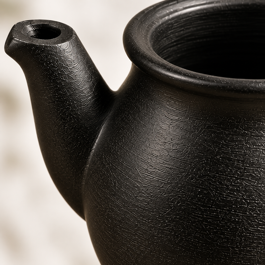Ebony Pour | Teapot, Black Pottery | Nizamabad, Azamgarh