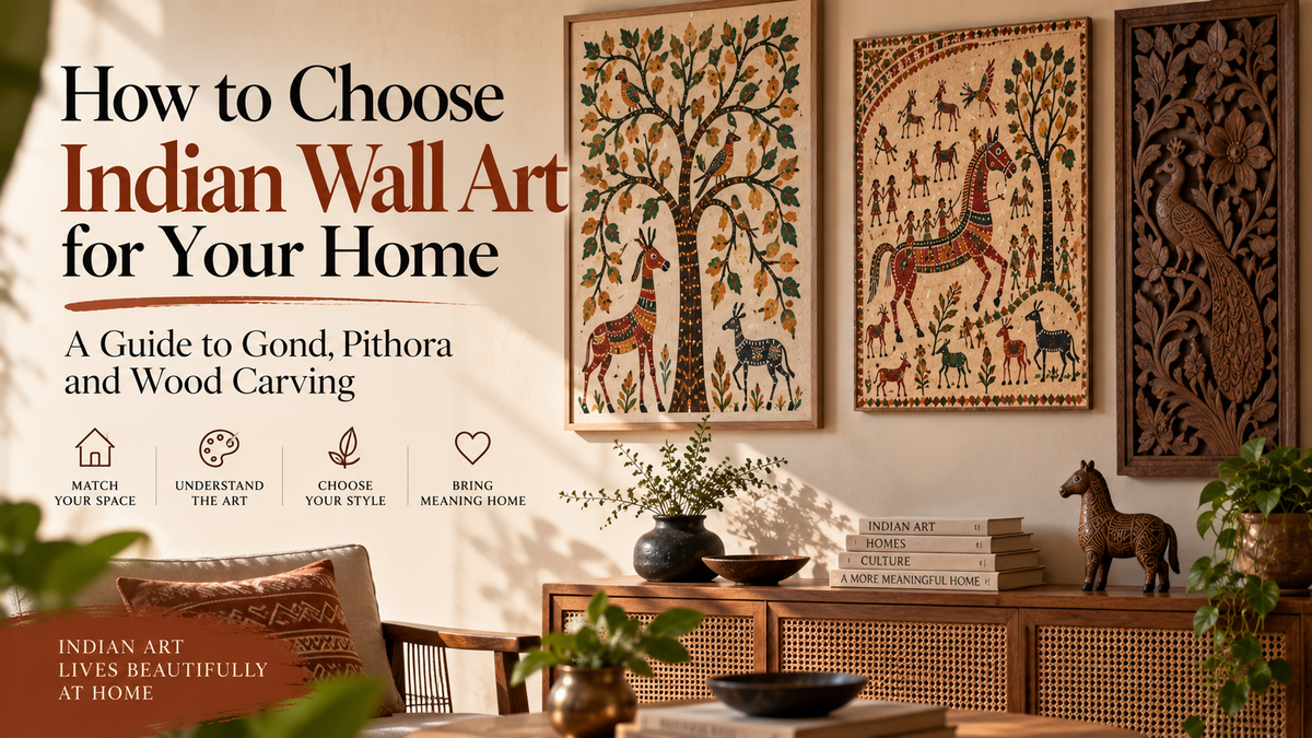 How to Choose Indian Wall Art for Your Home: A Guide to Gond, Pithora and Wood Carving