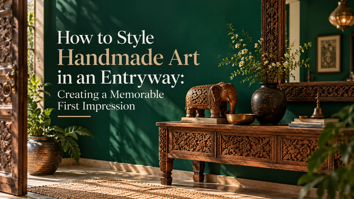 How to Style Handmade Art in an Entryway: Creating a Memorable First Impression