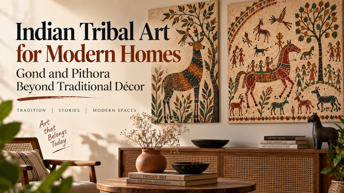 Indian Tribal Art for Modern Homes: Gond and Pithora Beyond Traditional Décor