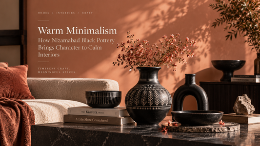 Warm Minimalism in 2026: How Nizamabad Black Pottery Brings Character to Calm Interiors