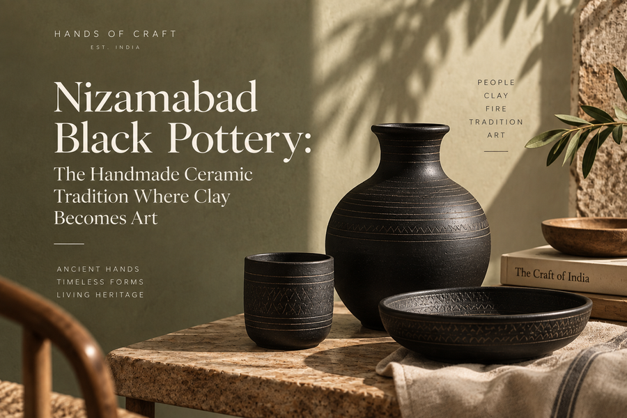 Nizamabad Black Pottery: The Handmade Ceramic Tradition Where Clay Becomes Art