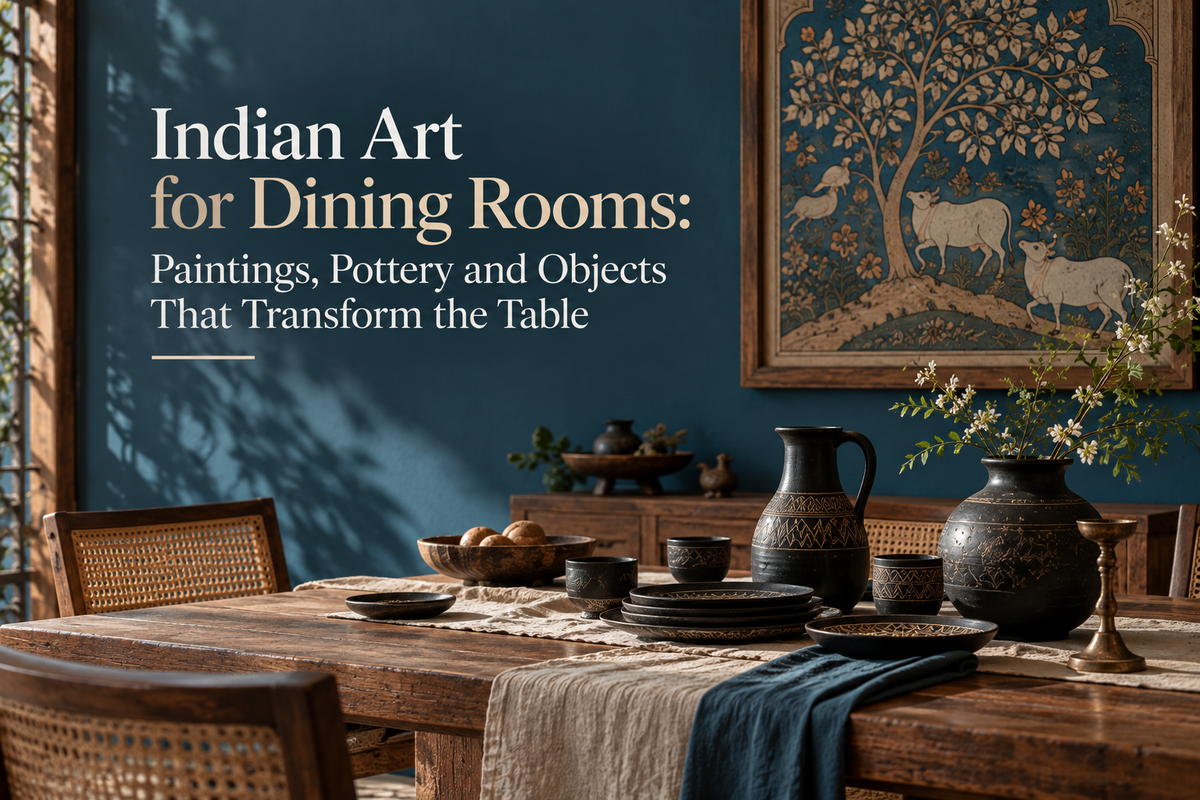 Indian Art for Dining Rooms: Paintings, Pottery and Objects That Transform the Table