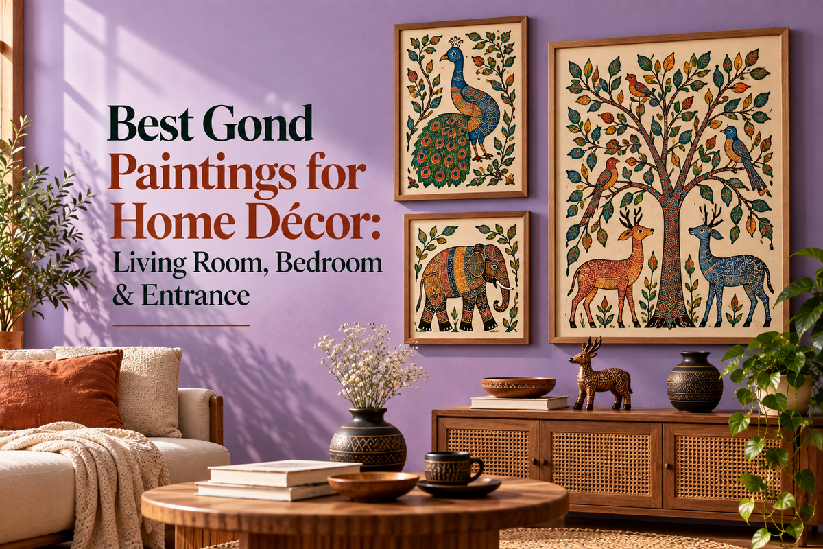 Best Gond Paintings for Home Décor: Living Room, Bedroom & Entrance