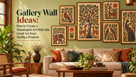 Gallery Wall Ideas: How to Create a Meaningful Art Wall with Gond Art from Madhya Pradesh