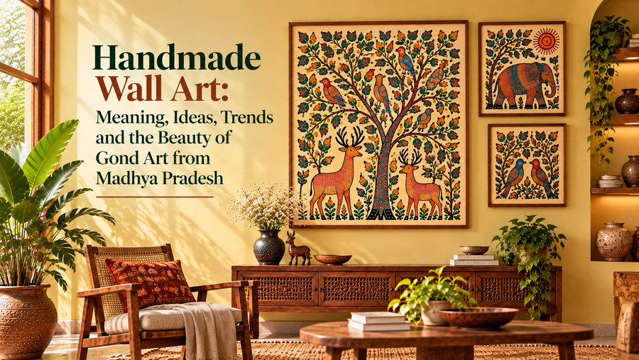 Handmade Wall Art: Meaning, Ideas, Trends and the Beauty of Gond Art from Madhya Pradesh