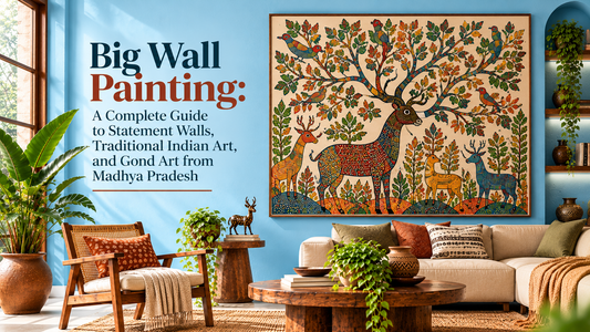 Big Wall Painting: A Complete Guide to Statement Walls, Traditional Indian Art, and Gond Art from Madhya Pradesh