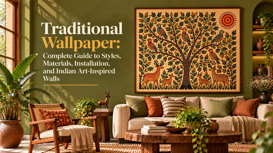 Traditional Wallpaper: Complete Guide to Styles, Materials, Installation, and Indian Art-Inspired Walls