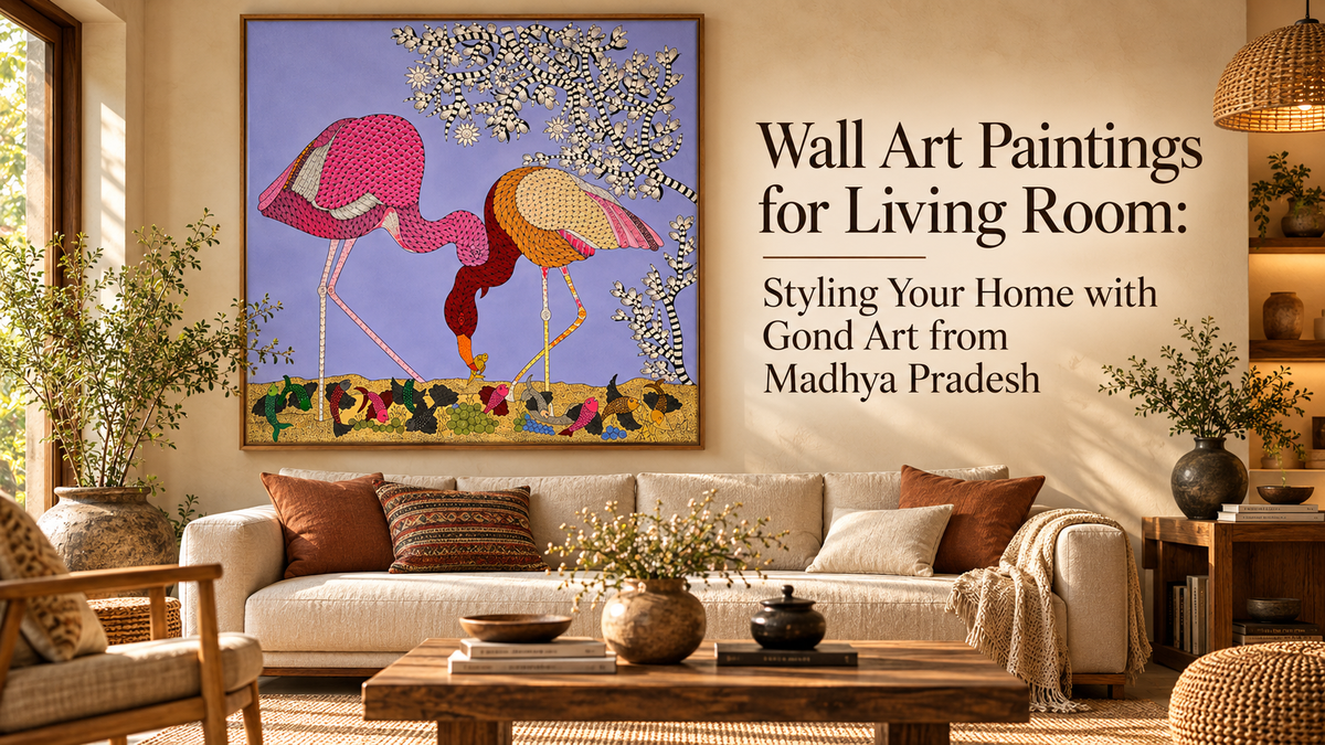 Wall Art Paintings for Living Room: Styling Your Home with Gond Art from Madhya Pradesh