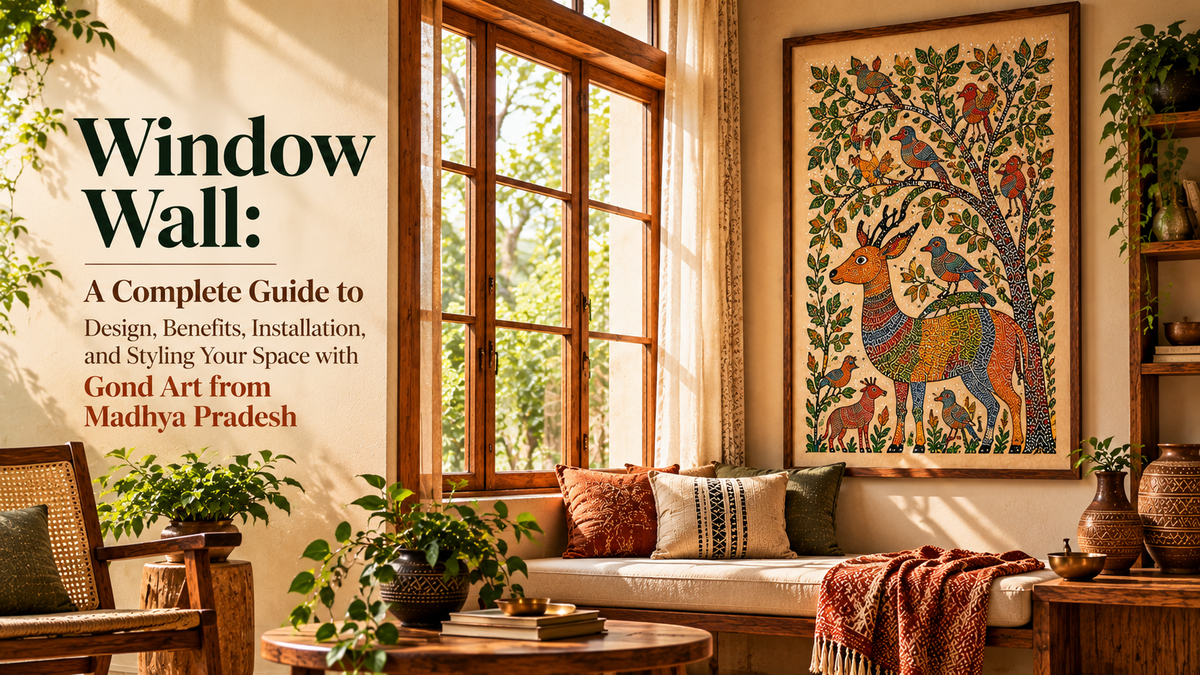 Window Wall: A Complete Guide to Design, Benefits, Installation, and Styling Your Space with Gond Art from Madhya Pradesh