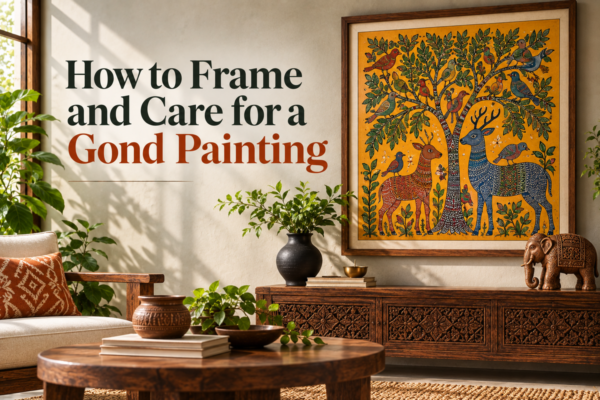 How to Frame and Care for a Gond Painting