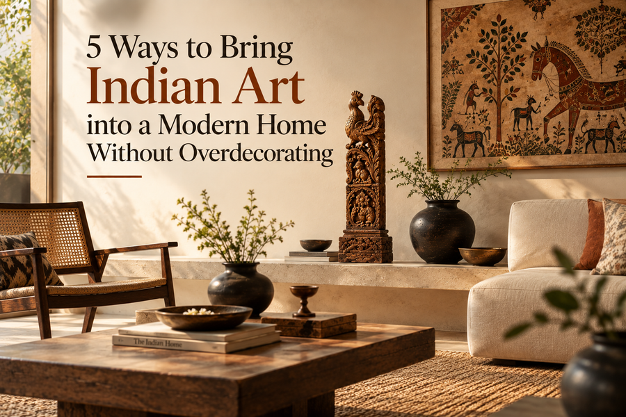 5 Ways to Bring Indian Art into a Modern Home Without Overdecorating