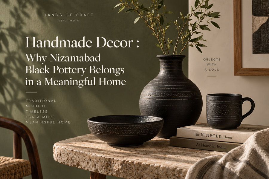 Handmade Decor : Why Nizamabad Black Pottery Belongs in a Meaningful Home