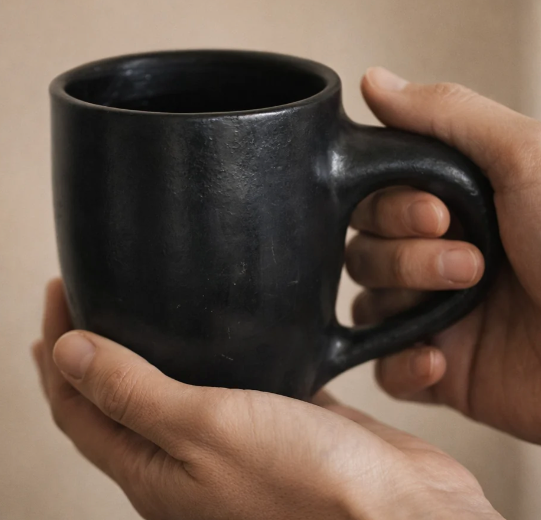 Mugs & Cups Black Pottery of Nizamabad, Azamgarh | Handcrafted