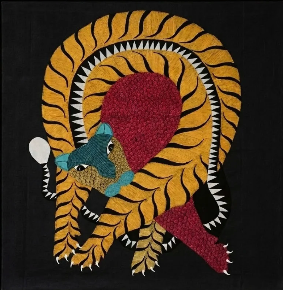 Animal Gond Painting of Madhya Pradesh