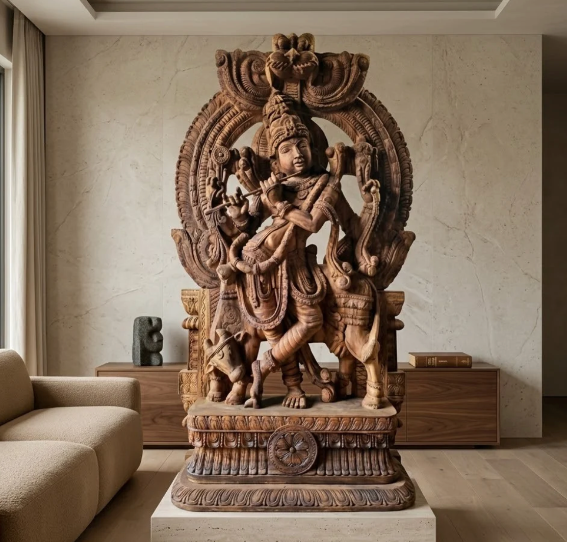 Sculptures and Idols of Poola Wood of Madhavamala, Andhra Pradesh