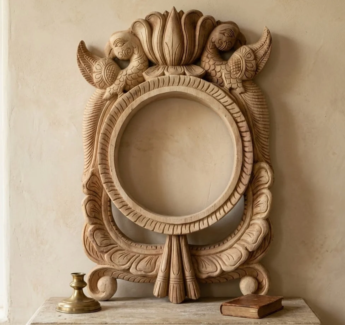 Mirror Frames of Poola Wood from Madhavamala, Andhra Pradesh