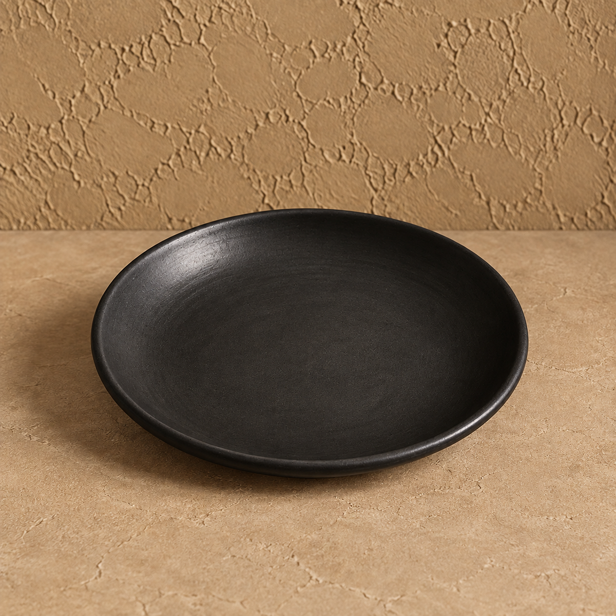 Midnight Earth | Serving Plate, Black Pottery | Nizamabad, Azamgarh