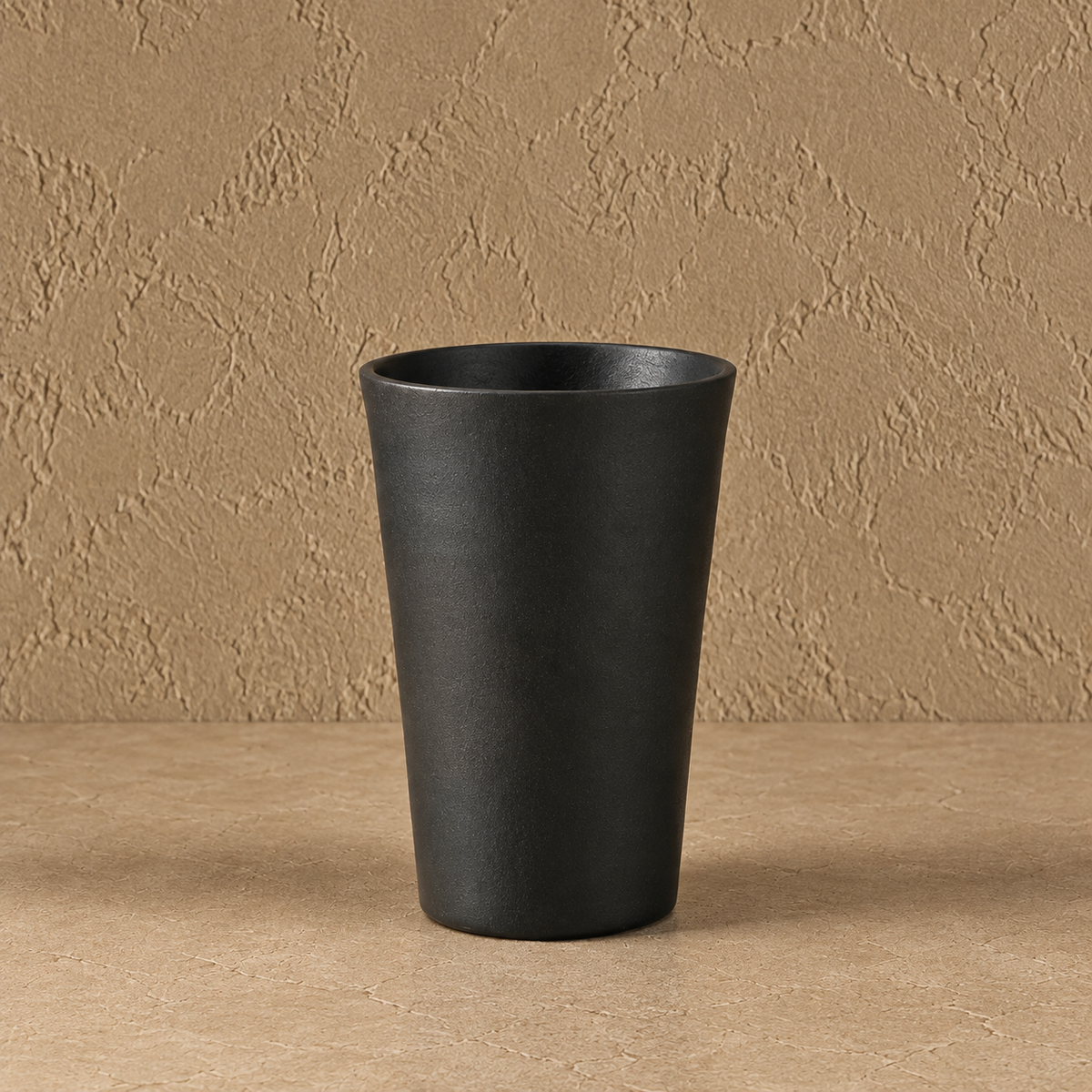 Minimal Tumbler Drinking Cup of Black Pottery– Handcrafted | Nizamabad, Azamgarh Terracotta Art