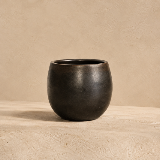 Belly Cup of Black Pottery– Handcrafted | Nizamabad, Azamgarh Terracotta Art