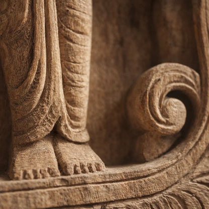 Ten Incarnations Processional Panel - Hand Carved in Poola Wood from Madhavamala, Andhra Pradesh