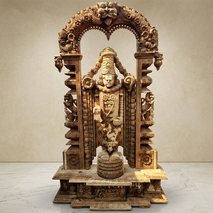 Venkateswara Garbha Mandap -Hand Carved in Poola Wood from Madhavamala, Andhra Pradesh