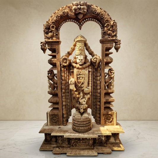 Venkateswara Garbha Mandap -Hand Carved in Poola Wood from Madhavamala, Andhra Pradesh