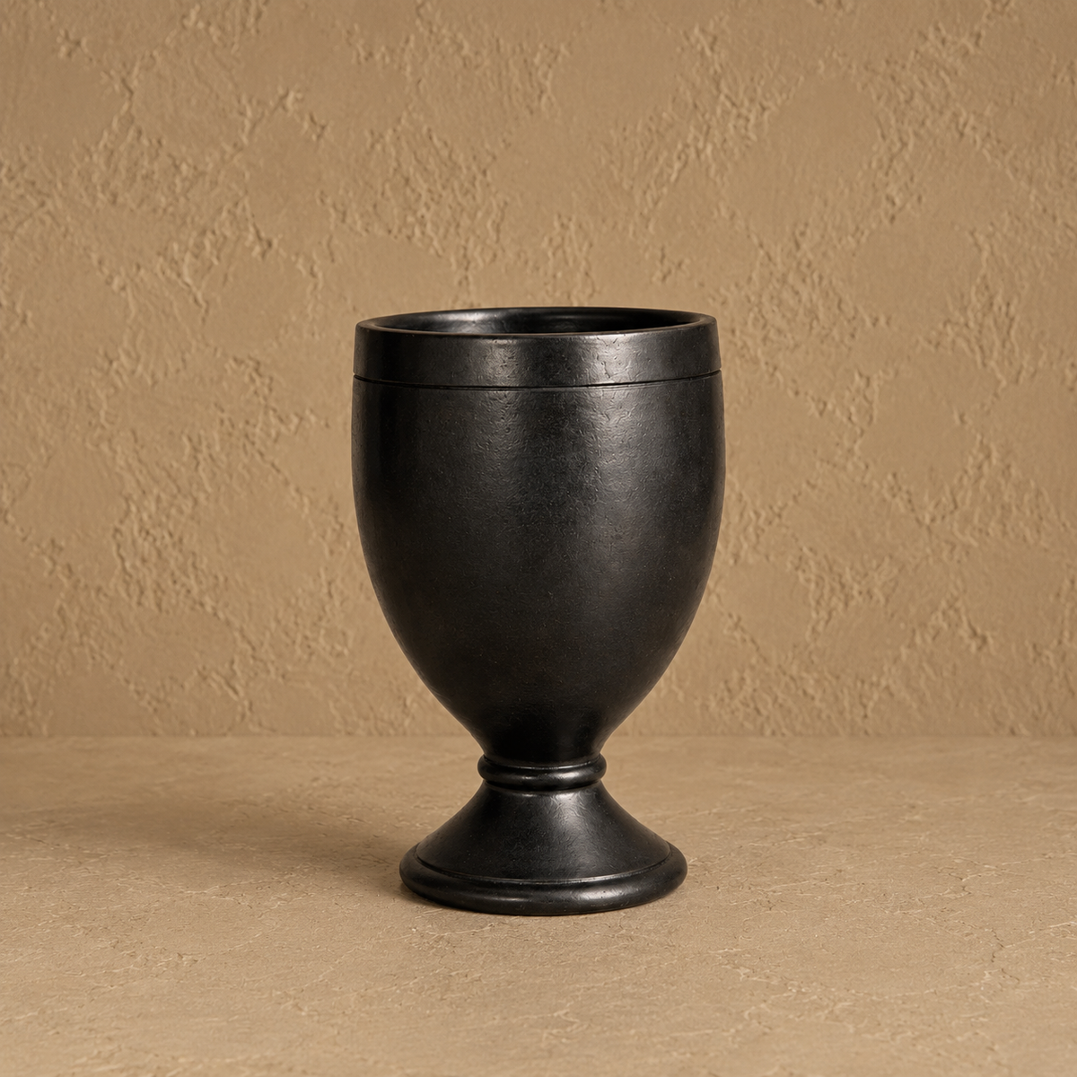 Goblet Cup of Black Pottery– Handcrafted | Nizamabad, Azamgarh Terracotta Art