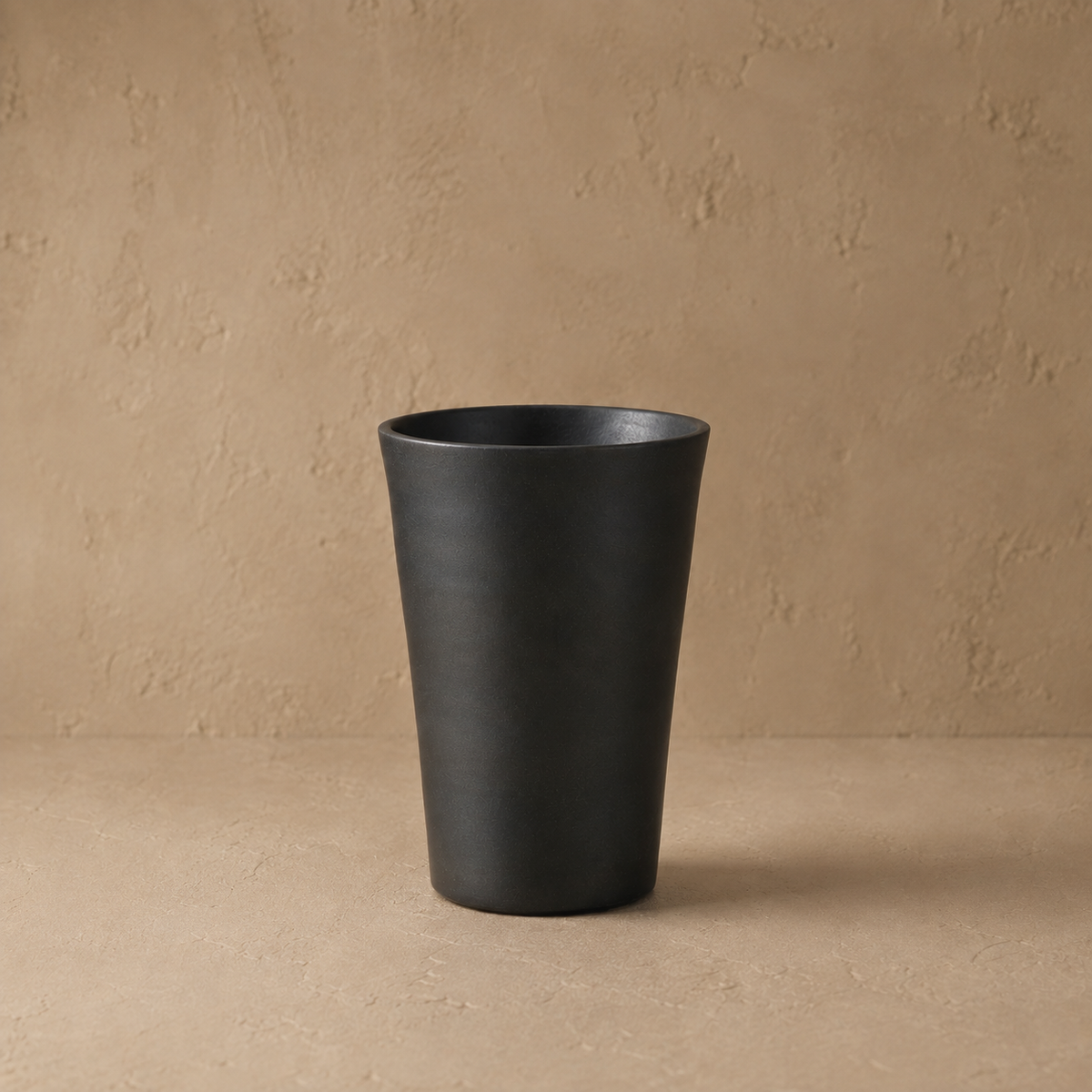 Minimal Tumbler Drinking Cup of Black Pottery– Handcrafted | Nizamabad, Azamgarh Terracotta Art