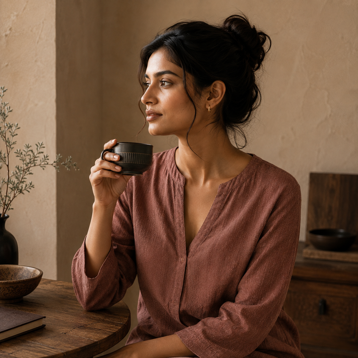 Ribbed Cup of Black Pottery– Handcrafted | Nizamabad, Azamgarh Terracotta Art