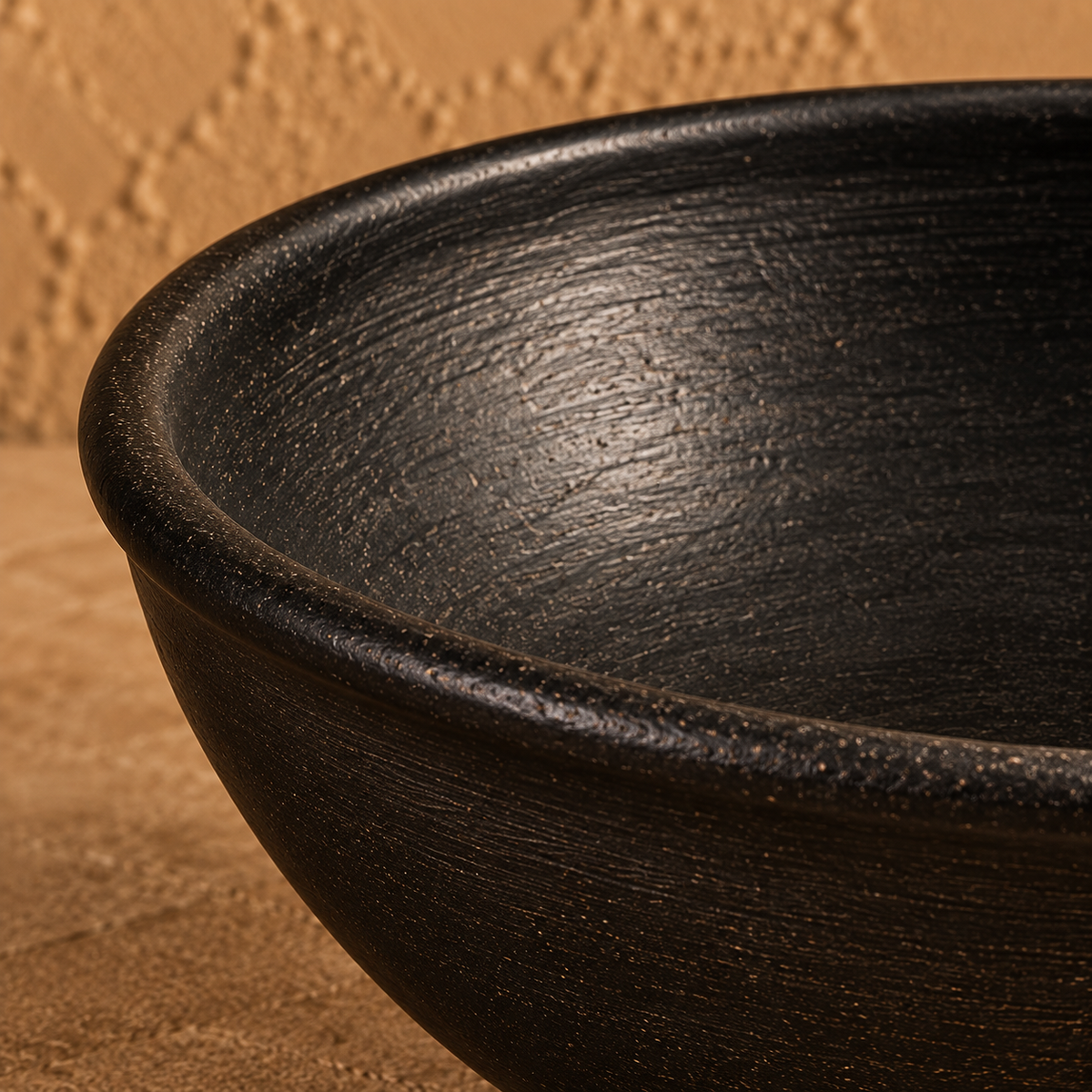 Obsidian Bowl | Decorative Bowl, Black Pottery | Nizamabad, Azamgarh