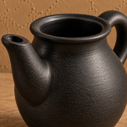 Ebony Pour | Teapot, Black Pottery | Nizamabad, Azamgarh