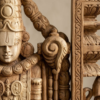 Venkateswara Garbha Mandap -Hand Carved in Poola Wood from Madhavamala, Andhra Pradesh