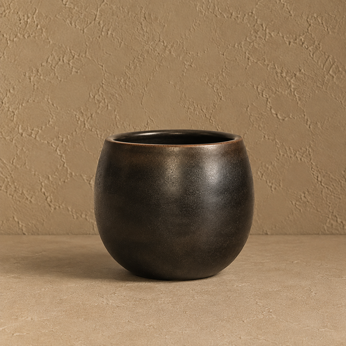 Belly Cup of Black Pottery– Handcrafted | Nizamabad, Azamgarh Terracotta Art